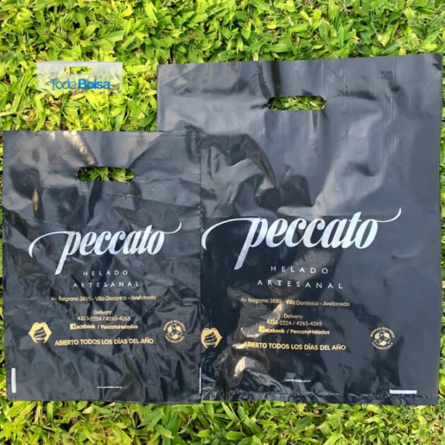 Bolsa Riñón Negro 100% reciclado 25 x 35 y 35 x 45