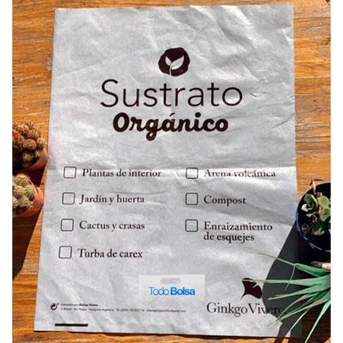 Bolsa de polietileno sustrato