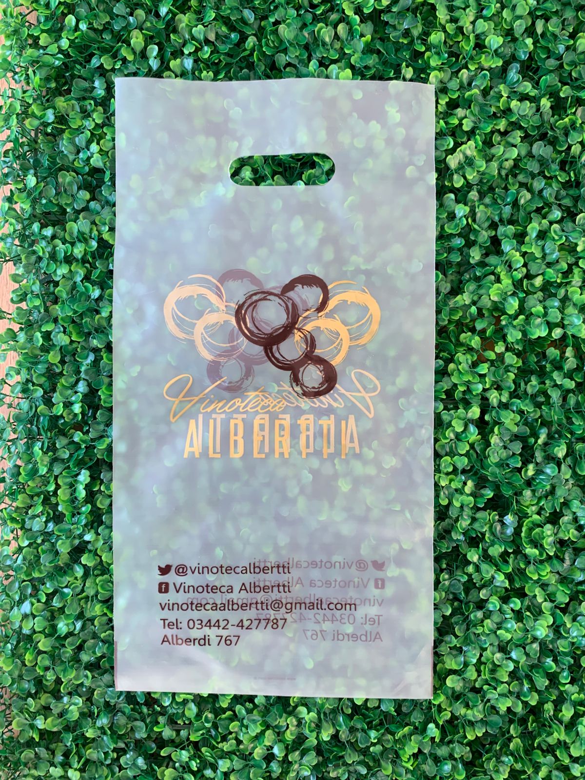 Bolsa riñon Cristal 25 x 50 Vinos