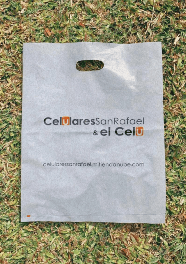 Bolsa Riñon Gris 100% Reciclado Medida 35 x 45